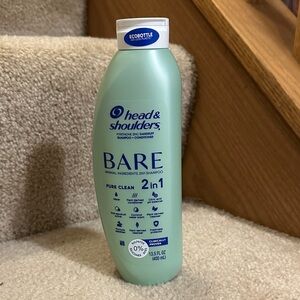 Head and shoulders bare 2 in 1 pure clean dandruff new